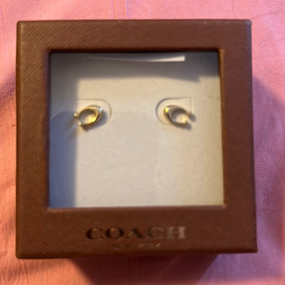 Gold Coach Earrings